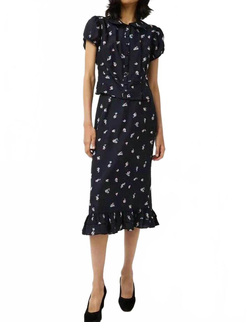 NEW CIAO LUCIA lilura midi skirt in papillon